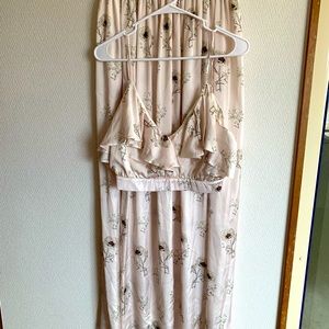 OML 2 piece Crop Top and Long Skirt Set